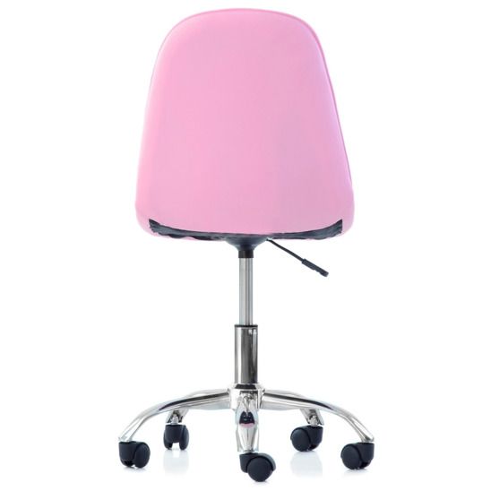 Стул Pulsante Roll экокожа розовая PU стул мастера на колесах