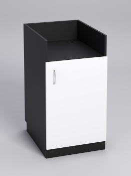 Прилавок под кассу "ТОРГОВЫЙ" №5, Черный, дверь белая