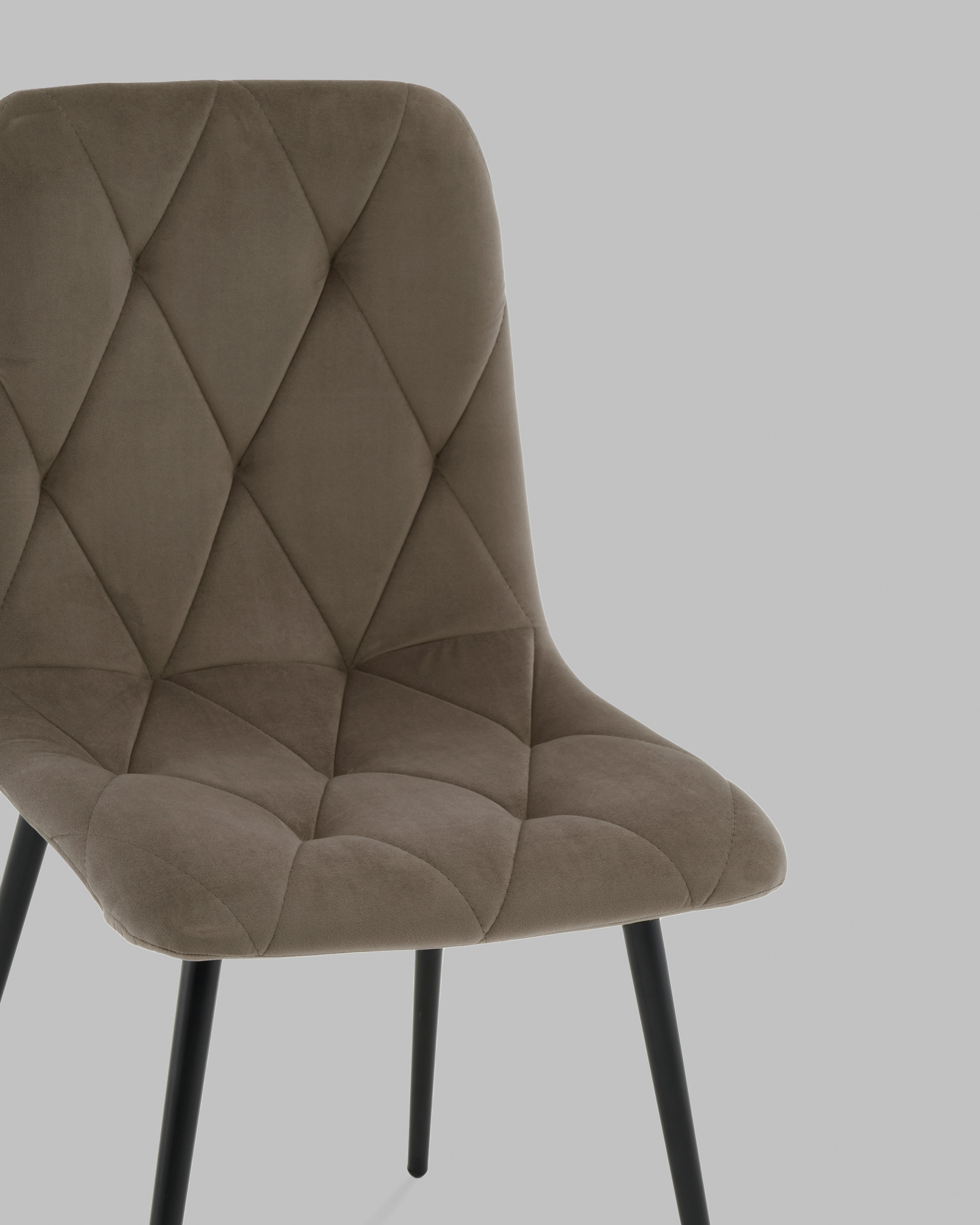 Стул Одди Diamond велюр тёмно-серый