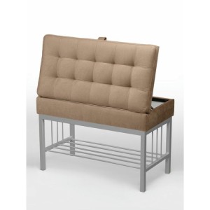 Банкетка Н-76 (серый/светло-коричневый)