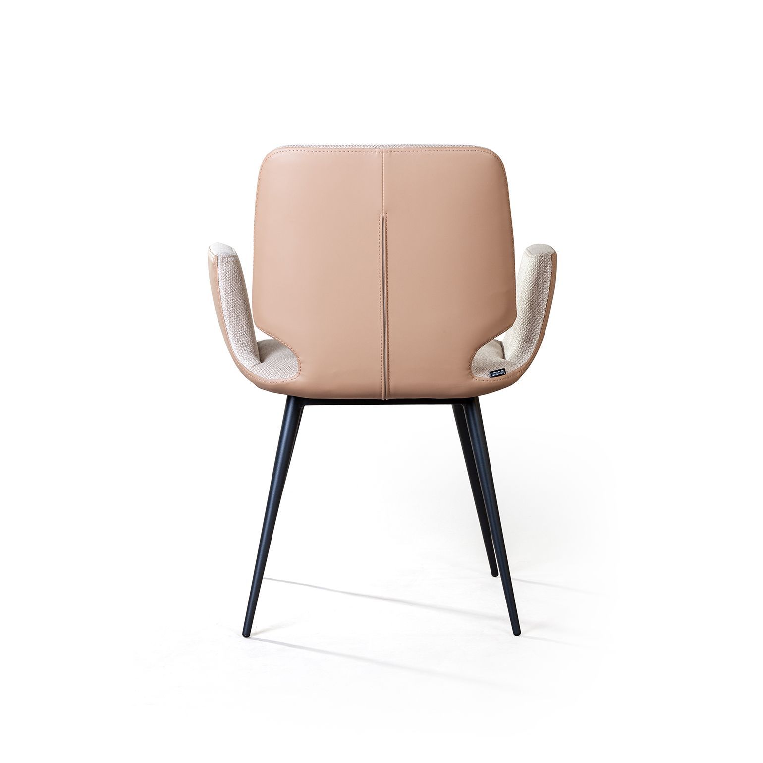 Стул с подлокотниками Адам, рогожка комби бежевый