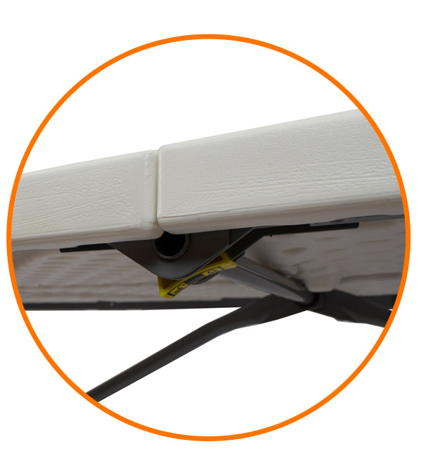 Стол-книжка пластиковый разборный белый