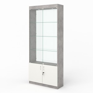 Витрина №300-2 (с дверками, задняя стенка - стекло)