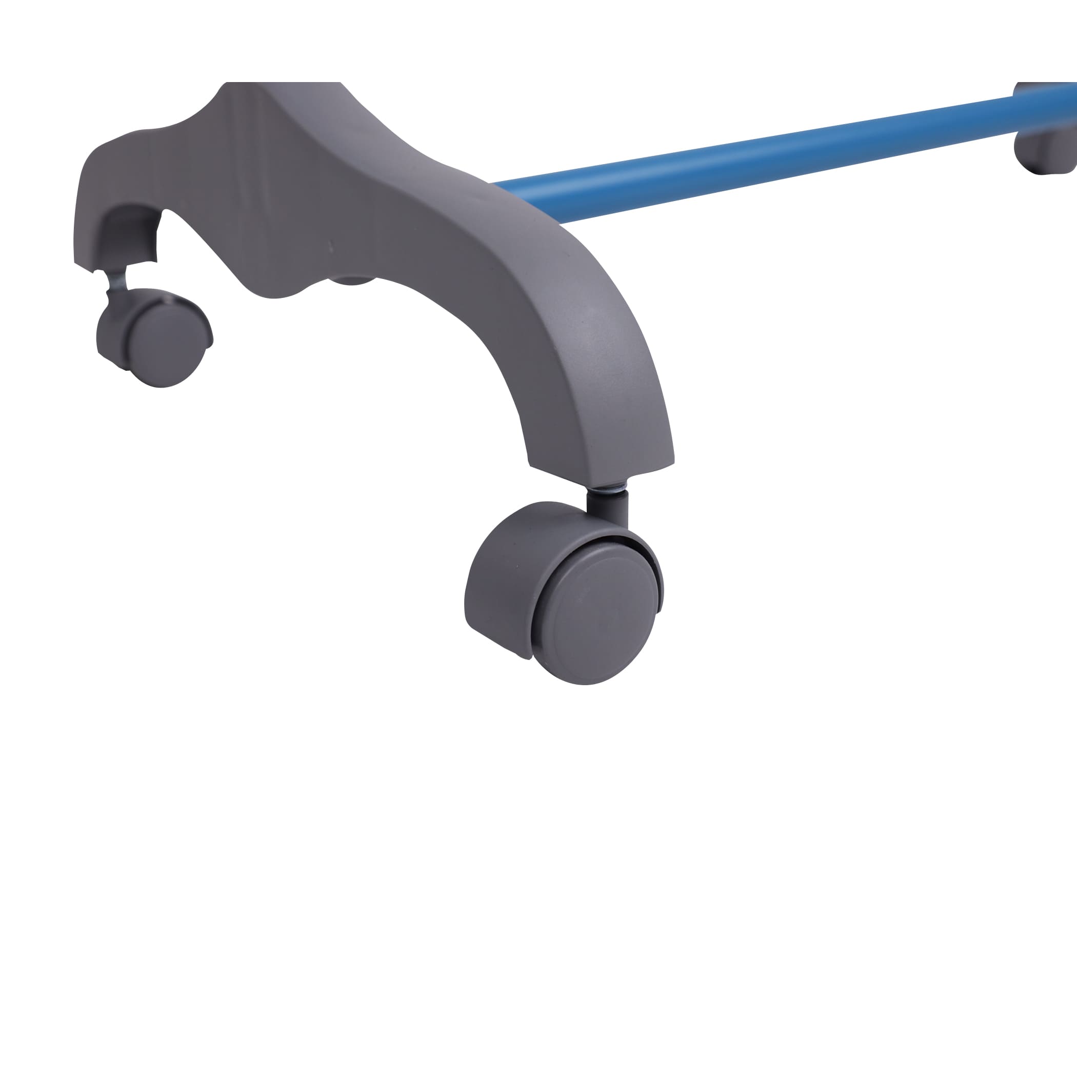 Вешалка для одежды Mix на колесах, голубой, металл