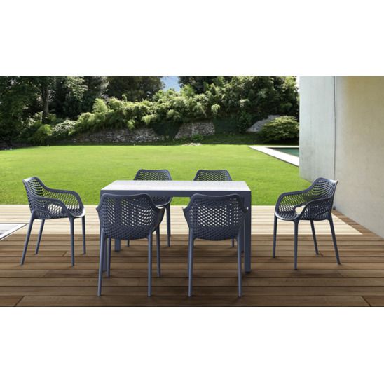 Кресло пластиковое Air XL, серое