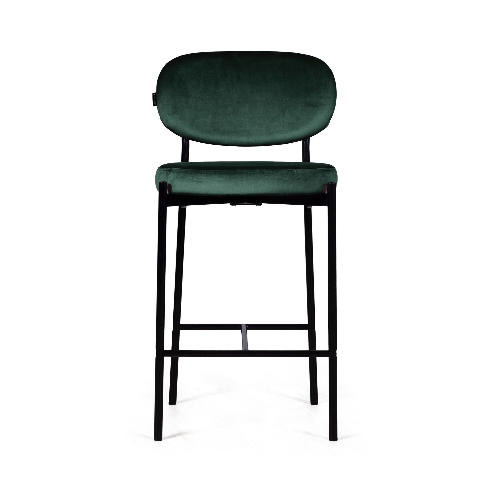 Стул полубарный Mason, бархат зеленый 19