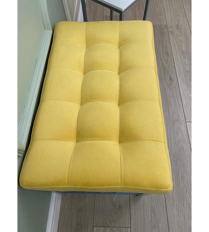 Банкетка Сканди-60 (желтый/белый)
