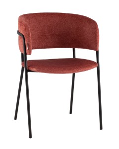 Кресло Нэлли New буклированный велюр терракотовый