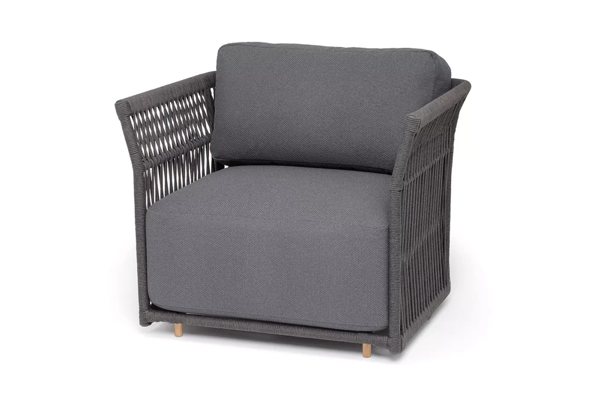 "Лугано" кресло плетеное из роупа