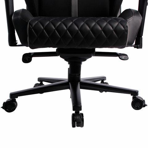 Кресло BRABIX PREMIUM "Core GM-160", мультиблок, 4D подлокотники, литой поролон, черное/серое, 532952