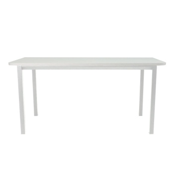 Стол офисный LuxAlto LA-T33-ST45 белый/белый ЛДСП 160*80*2.5, 2 скругл. угла