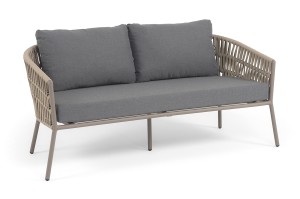 "Комо" диван 2-местный плетеный из роупа