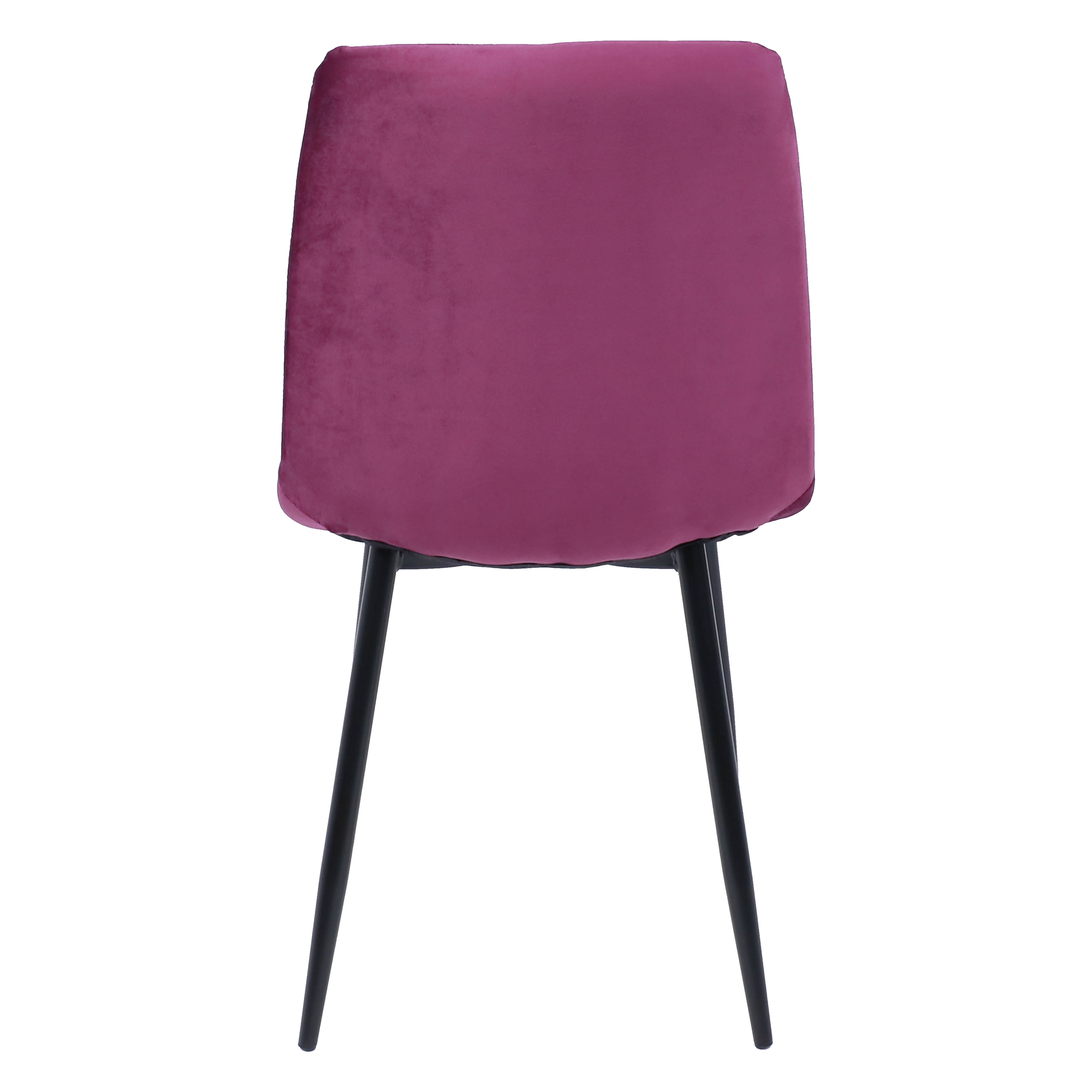 Стул GILL, ежевичный велюр/черный