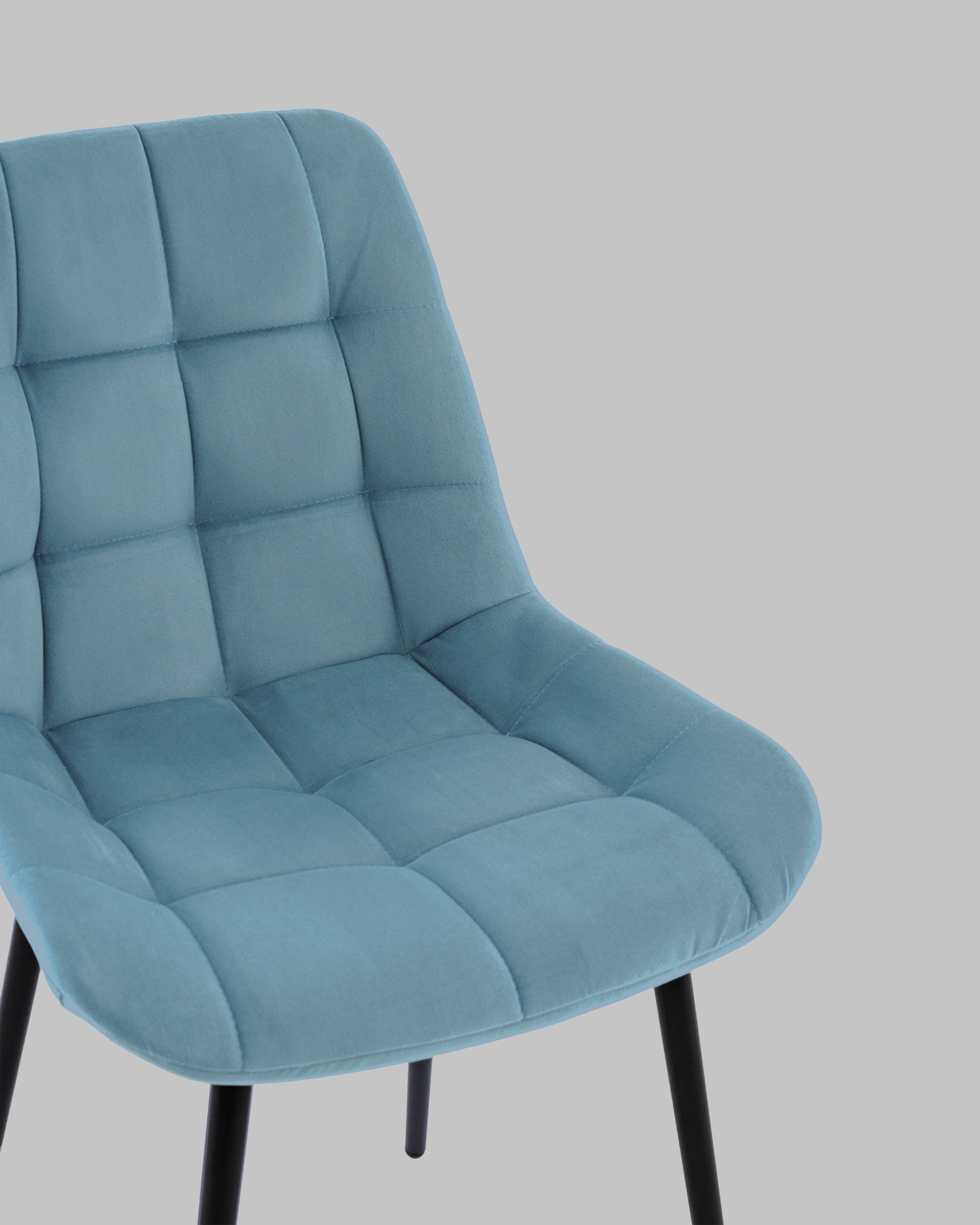 Стул Флекс N велюр пыльно-голубой