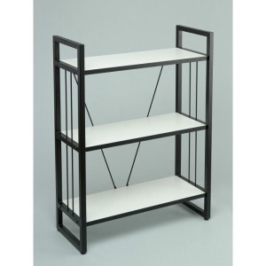 Мс-1 Стеллаж металлический в стиле "Лофт" (белый)