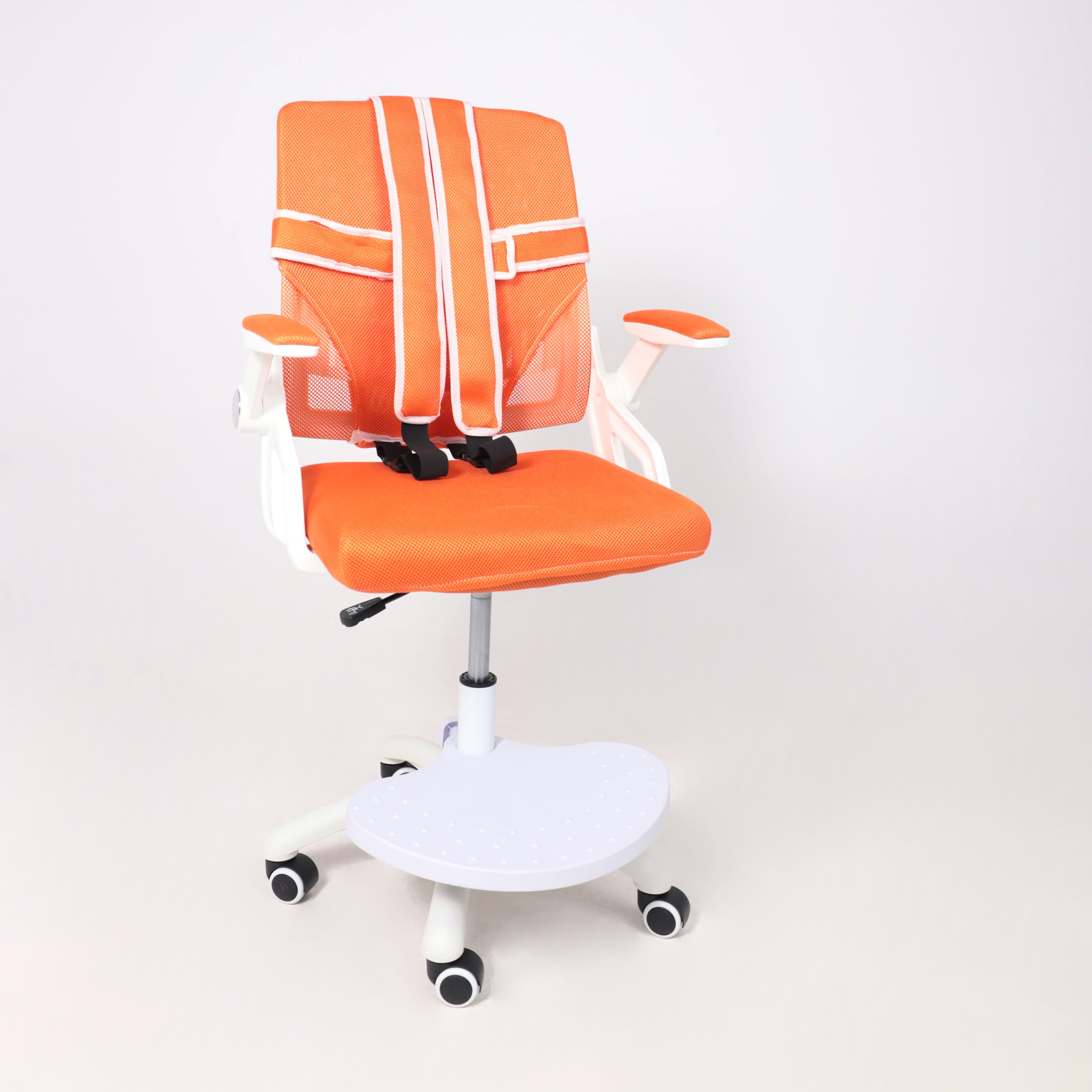 Кресло поворотное MOON, ткань, (оранжевый)