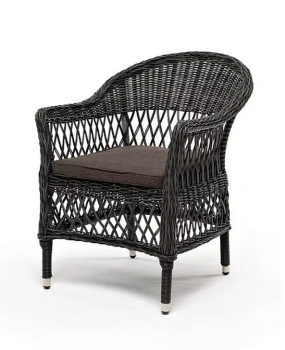 "Сицилия" плетеный стул из искусственного ротанга, цвет графитцвет Графит