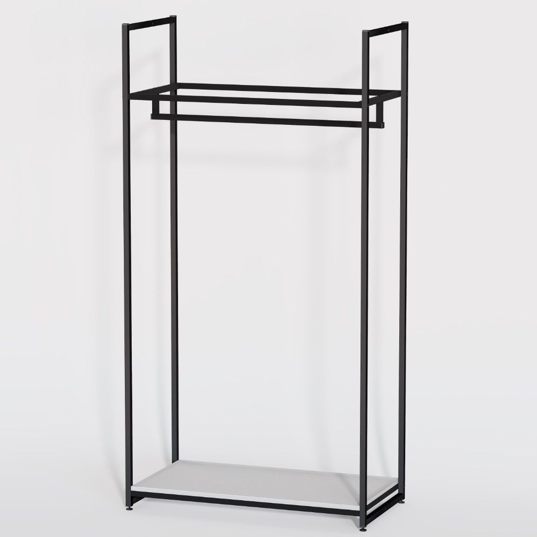 Стеллаж для одежды в стиле лофт A1790-03-ЧБ