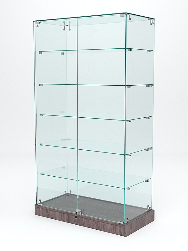 Витрина стеклянная "ИСТРА ХИТ ПРОДАЖ" №505 (с дверками, задняя стенка - стекло)