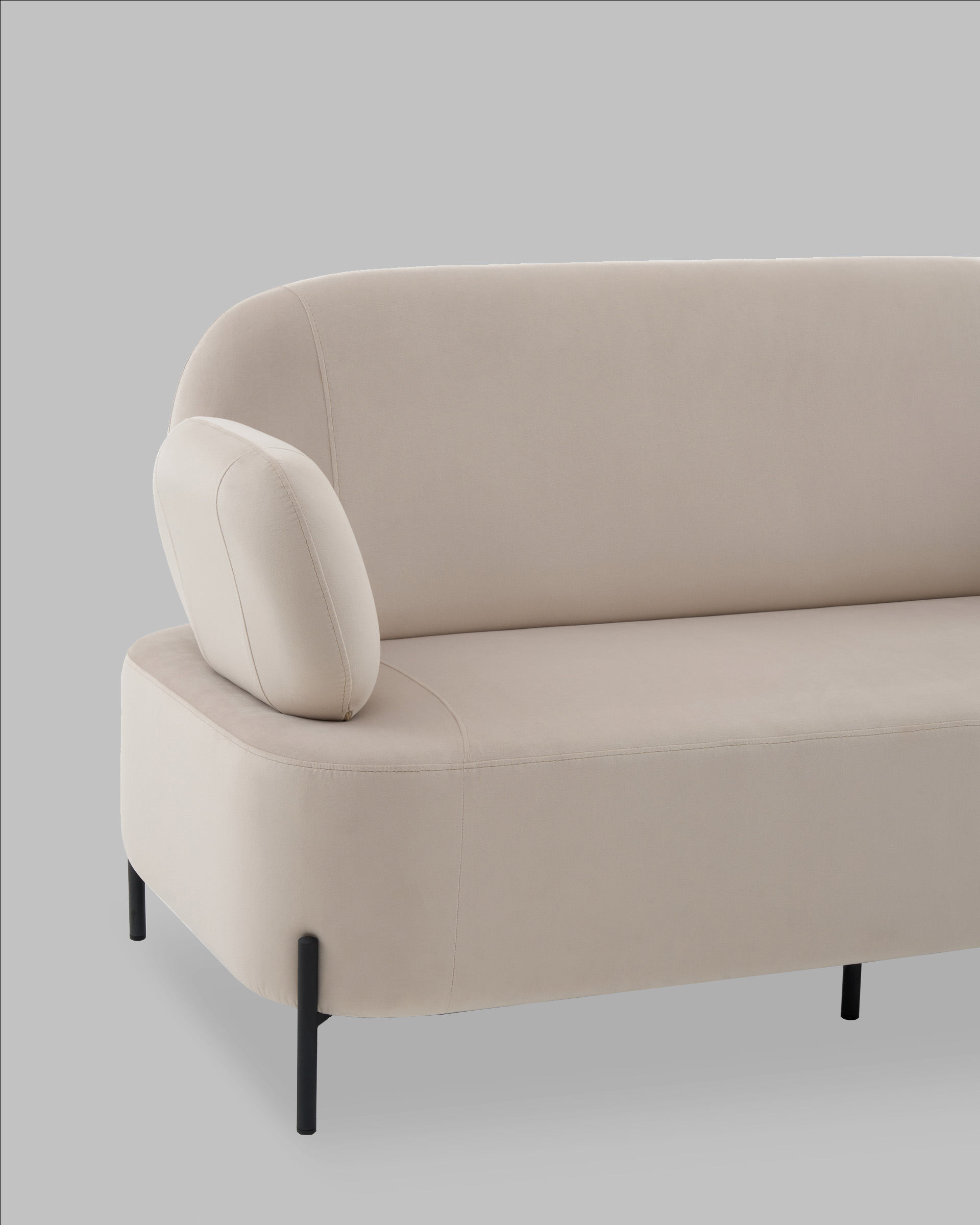 Диван Кэнди велюр бежевый