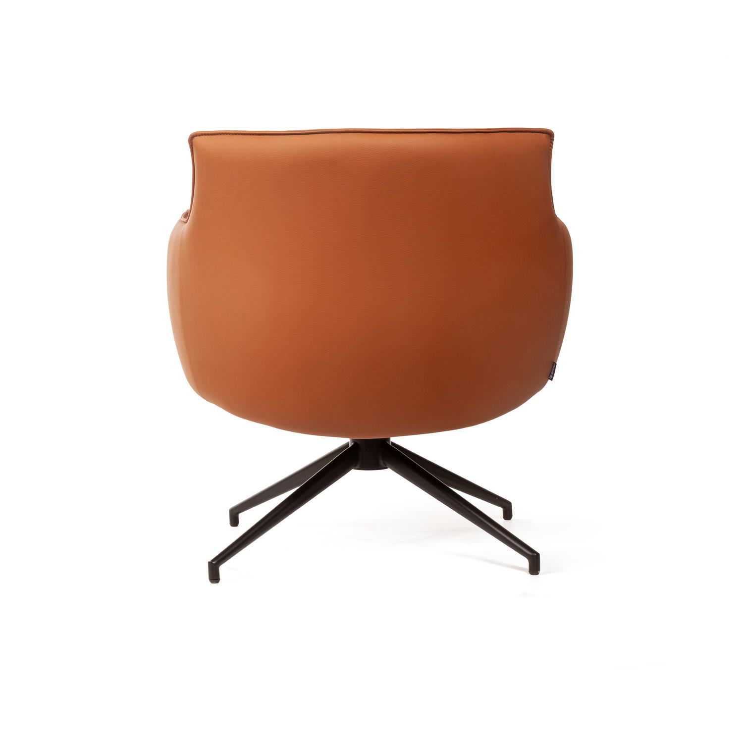 Лаунж кресло София, иск.кожа терракот