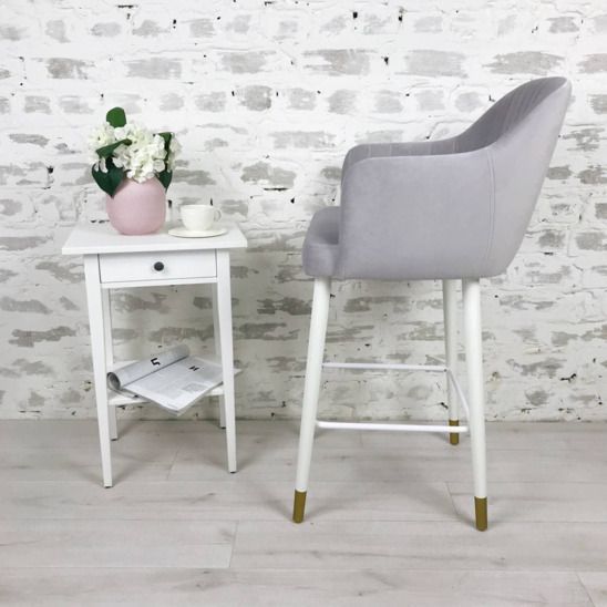 Барный стул Амазар бежевый/ черный