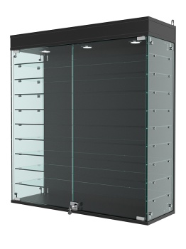 Витрина "АТРИУМ" настенная №4А-2Г, Черный