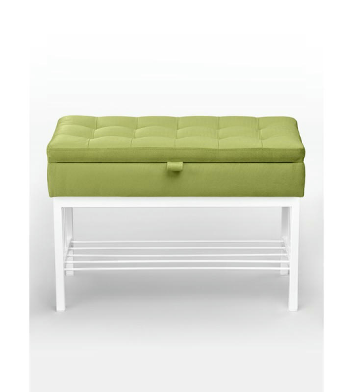 Банкетка Н-76 (белый/салатовый)