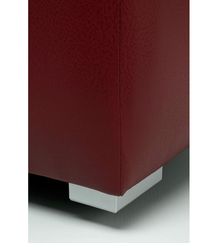Пуфик Скай Кожа (бордовый)