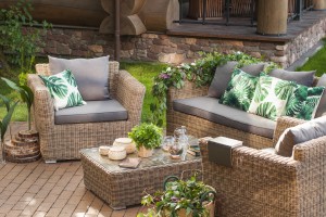 "Капучино" лаунж-зона из искусственного ротанга