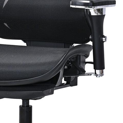 Кресло ATRONE (АТРОН) "Optimus ER-707", адаптивный механизм со слайдером, сетка, черный/серый, 532967