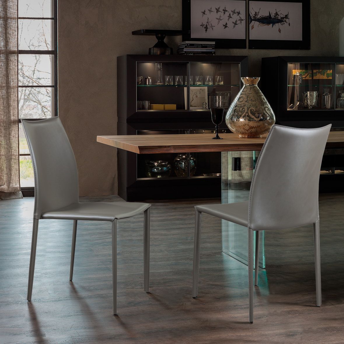 Стул Рольф, кожа тауп