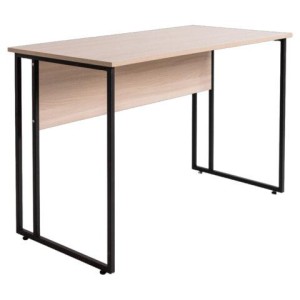 Стол BRABIX "SMART CD-019", 1180х600х770 мм, ЛОФТ, металл/ЛДСП ясень шимо светлый, каркас черный, 641947