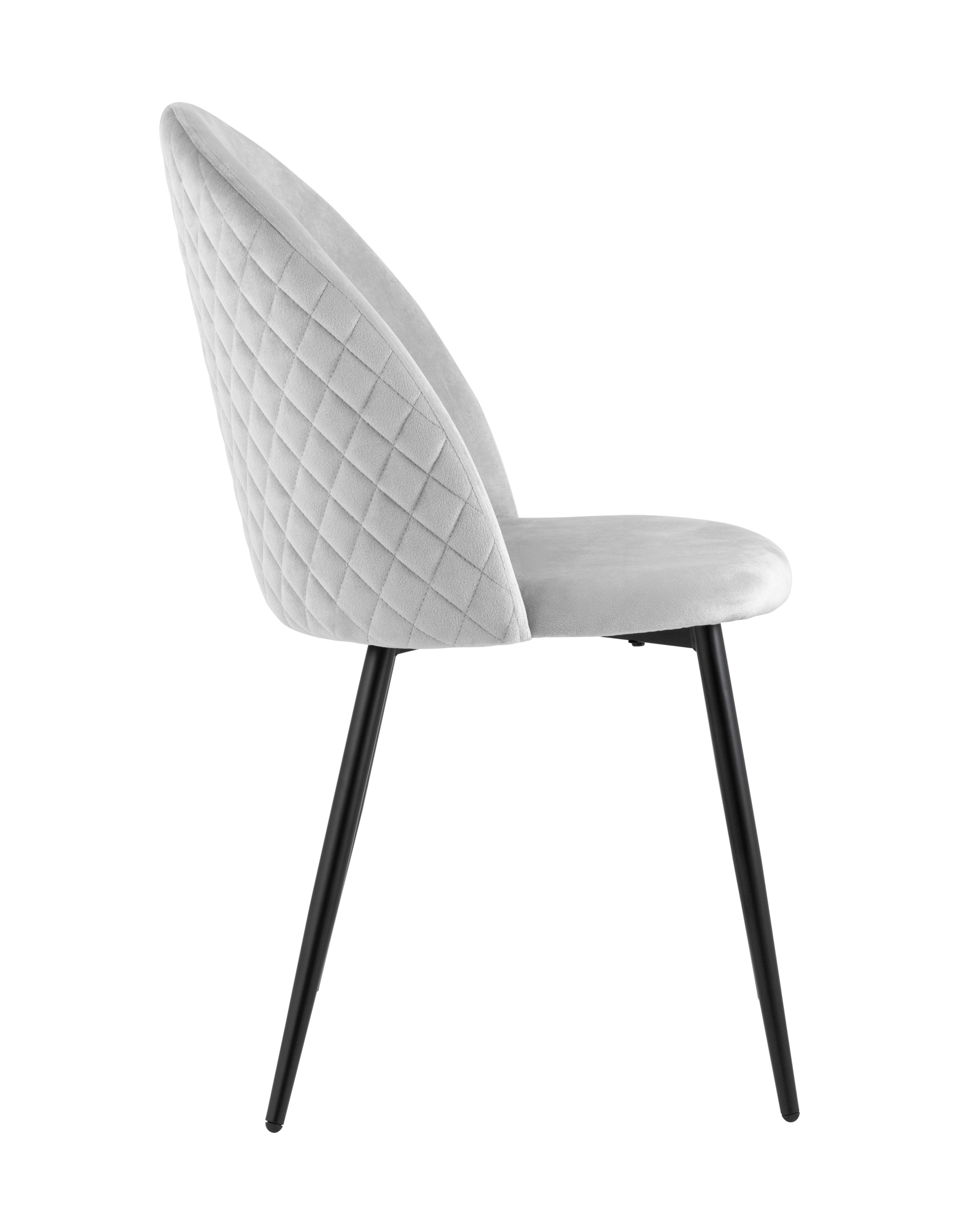 Стул Lilly велюр серебристый 4 шт.