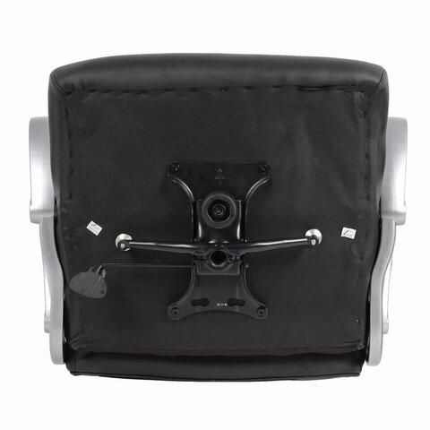 Кресло офисное BRABIX PREMIUM "Blocks HD-008", НАГРУЗКА до 200 кг, экокожа, серое, 531944