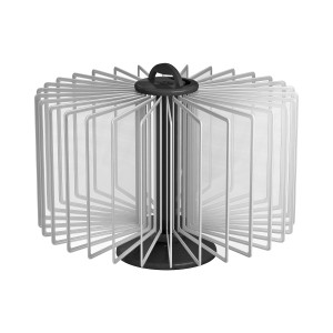 ТАЙФУН-03.А4Bk.Gr Демосистема настольная вращ.черная 30 серых панелей А4 (П)