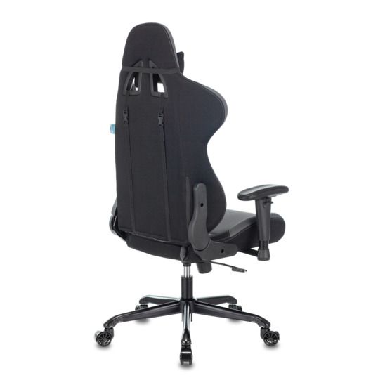 Кресло игровое 771N/GREY-BL две подушки, экокожа