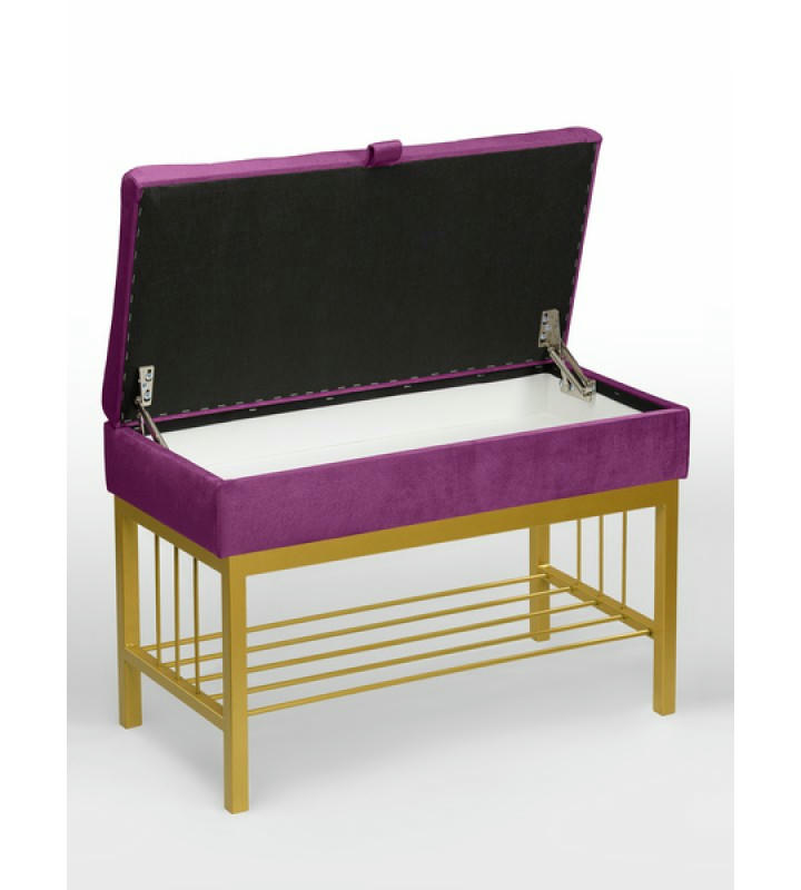 Банкетка Н-76 (золото/фуксия)