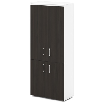 Шкаф для документов закрытый S-602 Сентида - Sentida (Восприятие) цвет Дуб Честерфилд и Белый