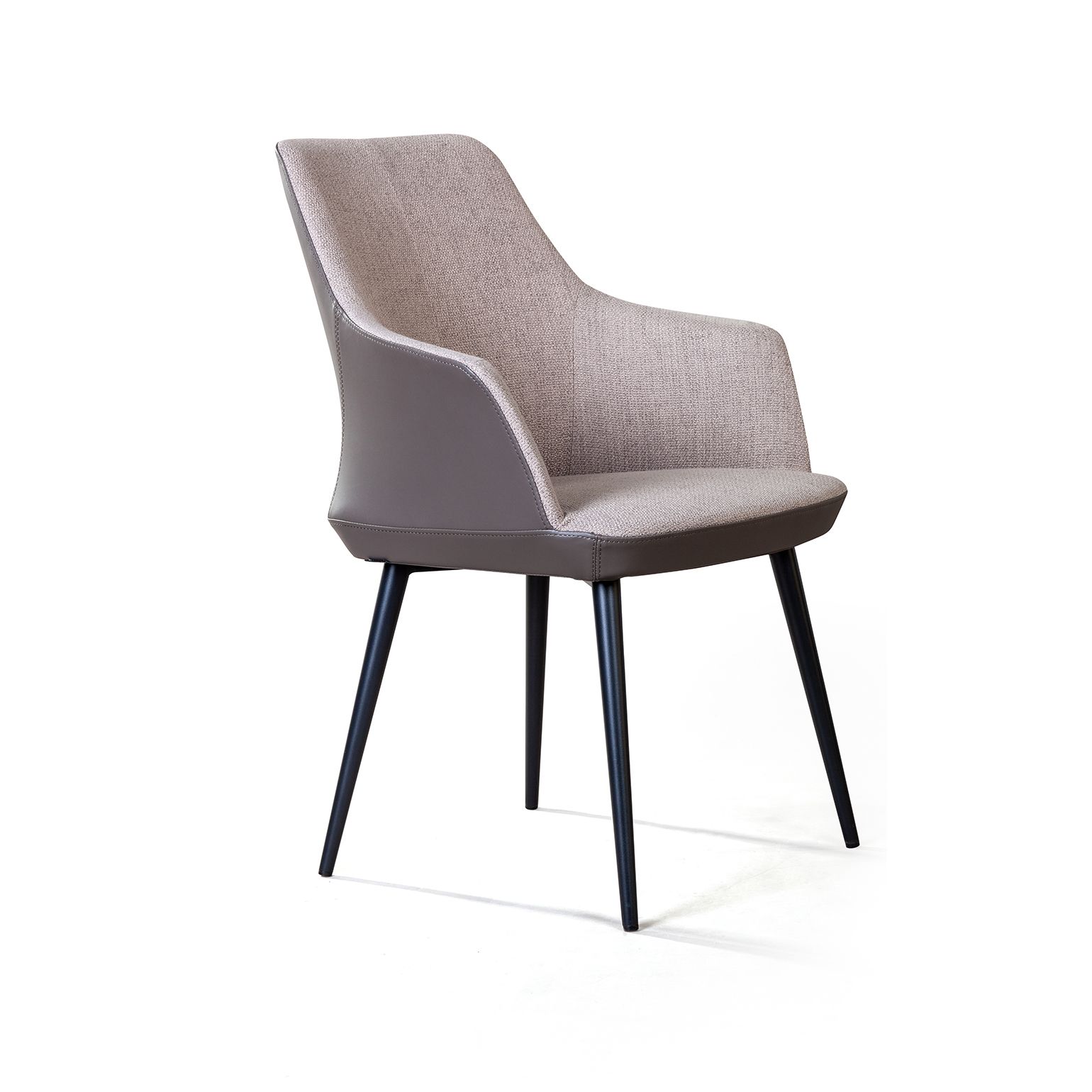 Стул с подлокотниками Франк, рогожка комби бежевый