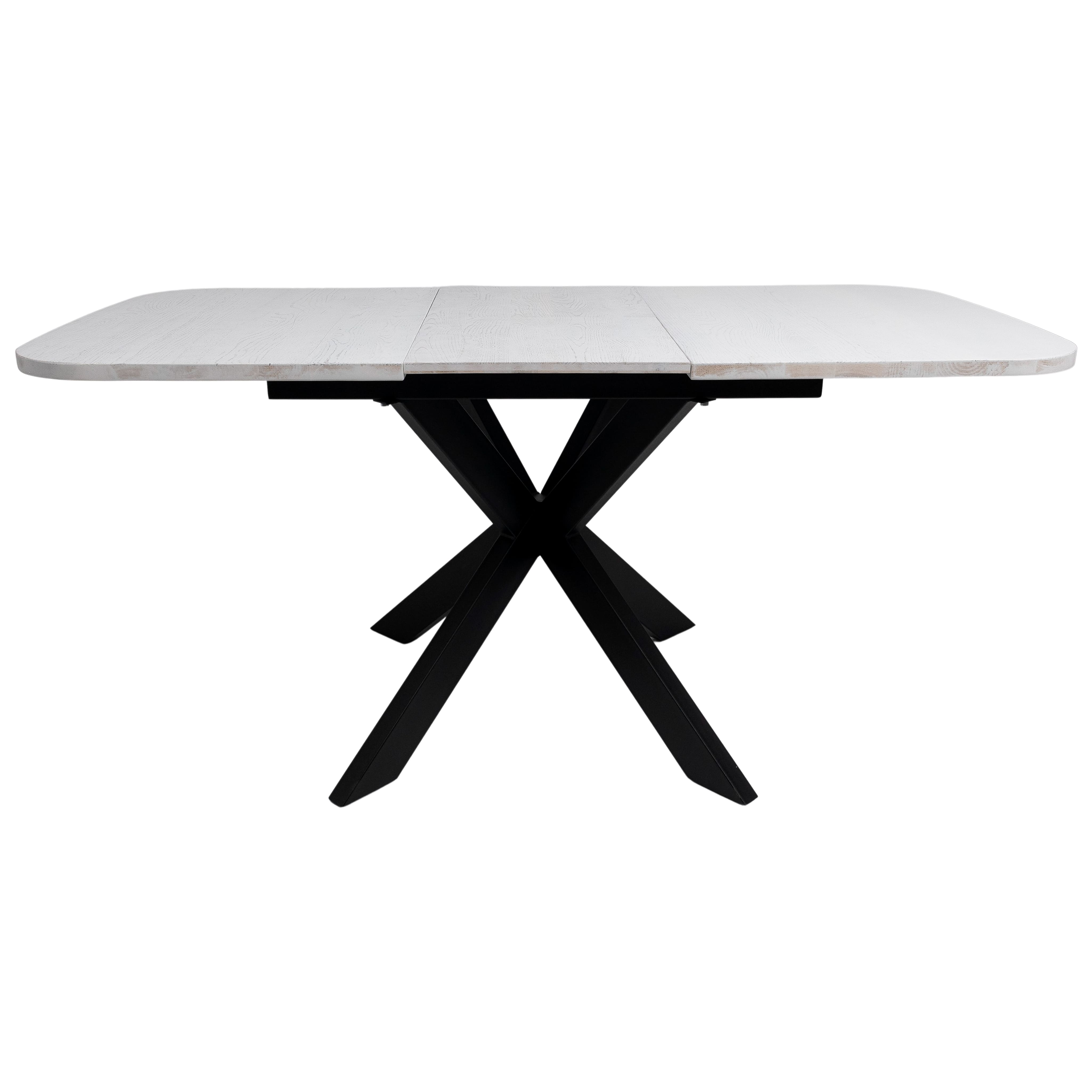 Стол раздвижной Вейв, 120(160)*80, дуб вайт