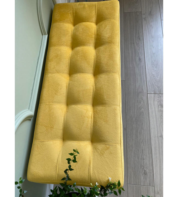 Банкетка Сканди-96-1 (желтый/золото)