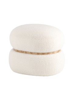 Пуф Полли L тедди белый