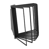 АККОРД-01.А4Gr.Bk Демосистема настенная серая 10 черных панелей А4