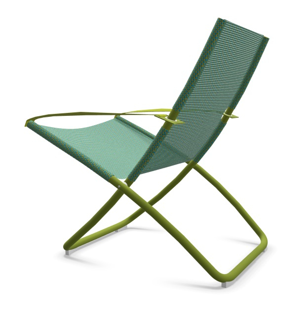 Кресло-шезлонг металлическое Snooze зеленый, мятный