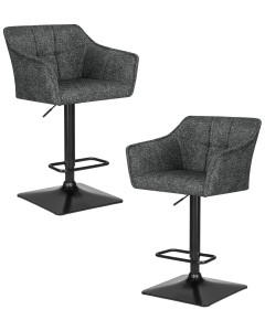 Набор 2 шт Стул барный DOBRIN RALF, серый твид (LEO11)