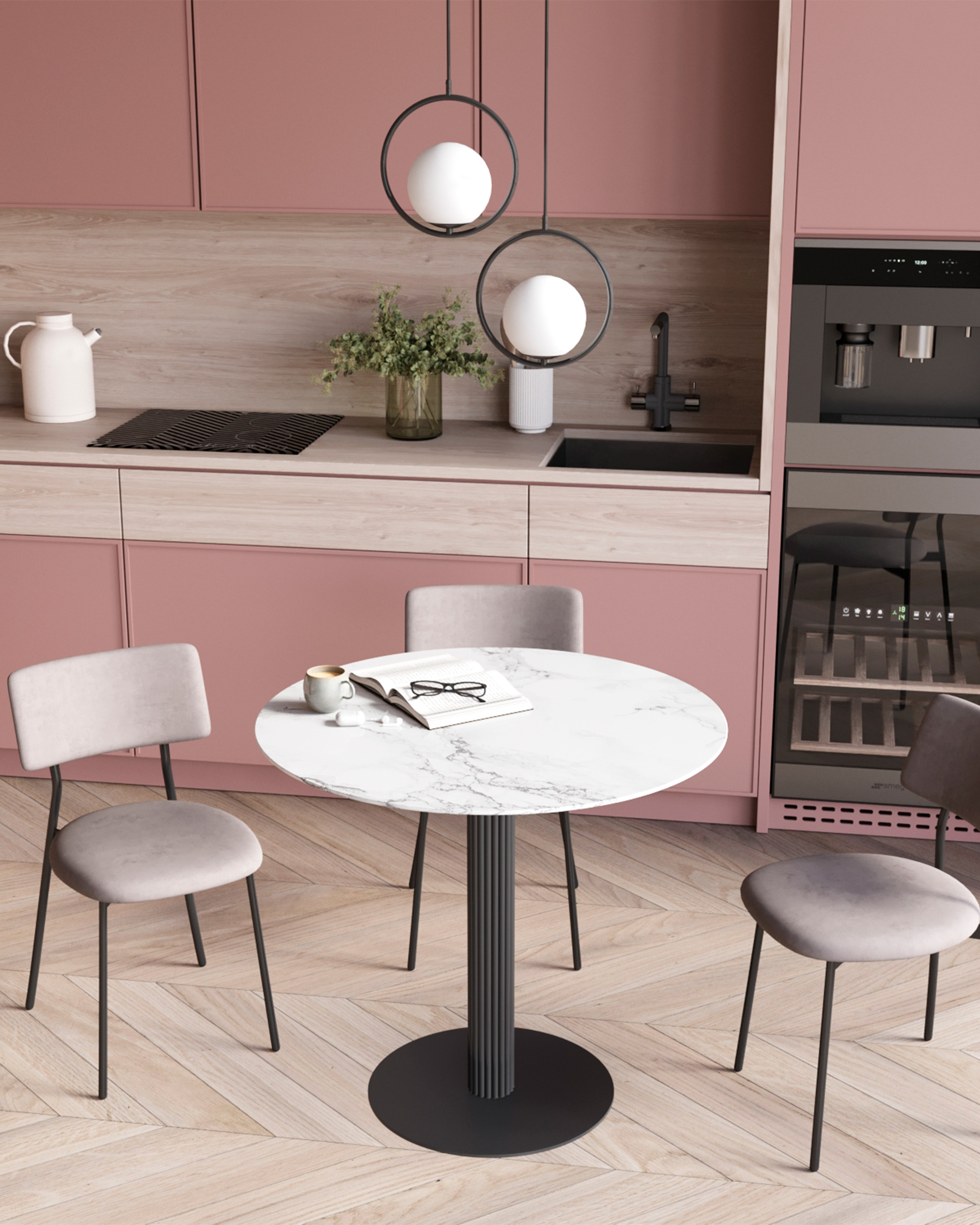 Стул Амелия велюр светло-серый