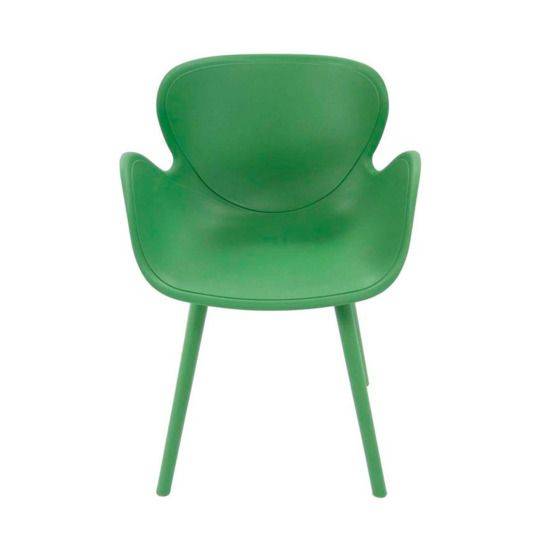 Стул Петаль пластиковый, зеленый