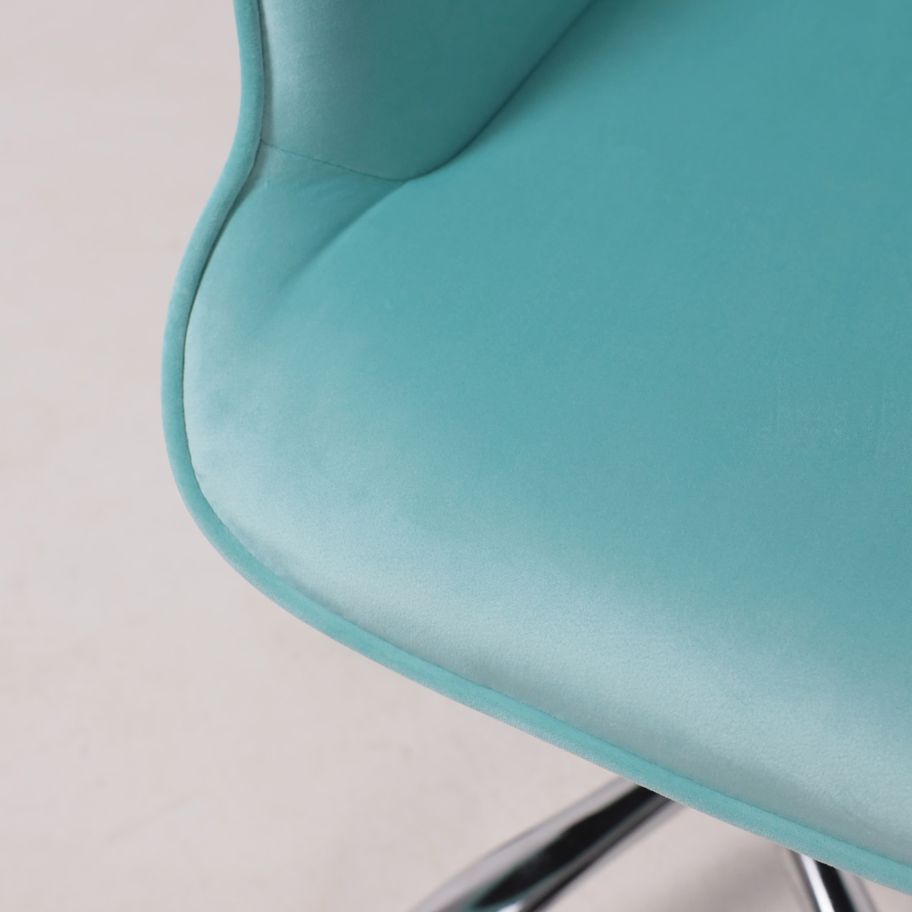 Кресло поворотное Bella, мятный, велюр