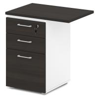 Тумба приставная S-297л/пр Sentida цвет Дуб Честерфилд и Белый